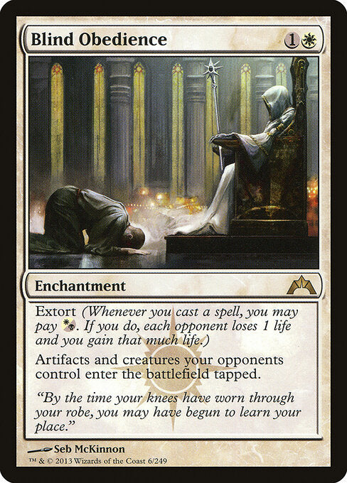MTG Blind Obedience GTC 006 Regular Foil