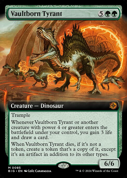 MTG Vaultborn Tyrant BIG 085 Extended Art Foil