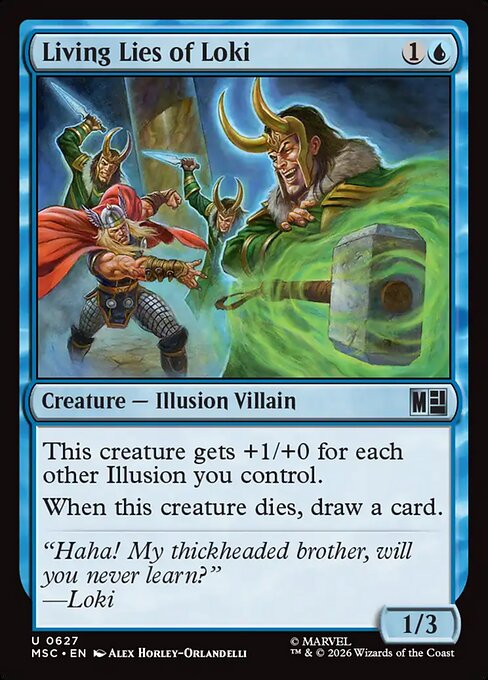 MTG Living Lies of Loki MSC 627 Regular Foil