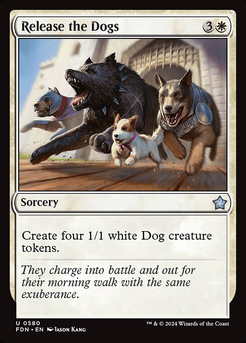 MTG Release the Dogs FDN 580 Starter Collection Nonfoil