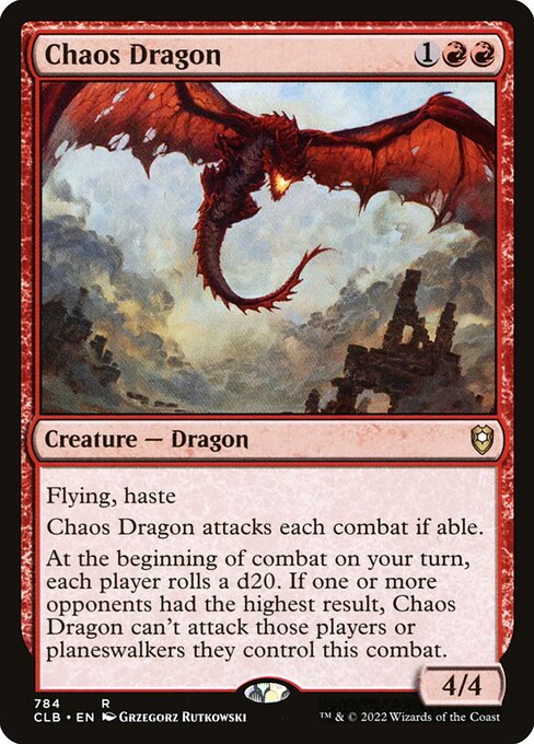 MTG Chaos Dragon CLB 784 Commander Deck Nonfoil