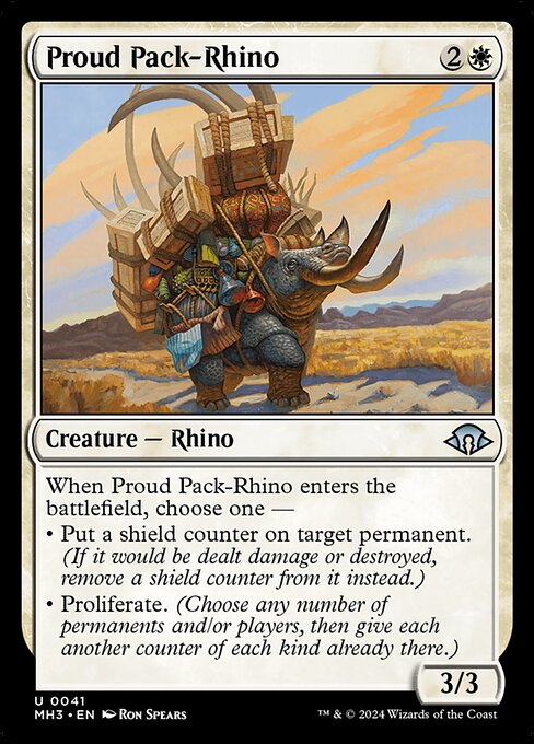 MTG Proud Pack-Rhino MH3 041 Regular Foil