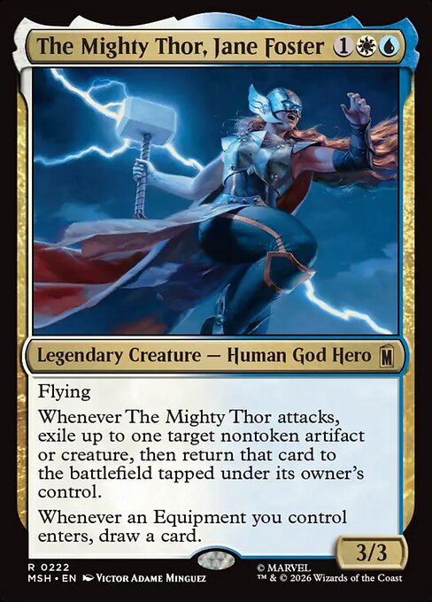 MTG The Mighty Thor, Jane Foster MSH 222 Regular Foil