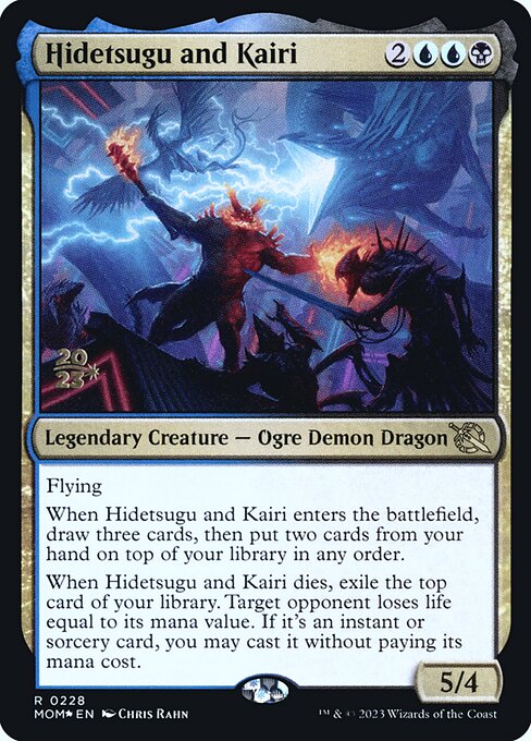 MTG Hidetsugu and Kairi PMOM 228s Prerelease Foil