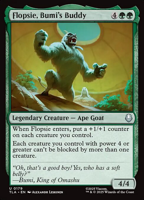 MTG Flopsie, Bumi's Buddy TLA 179 Regular Foil