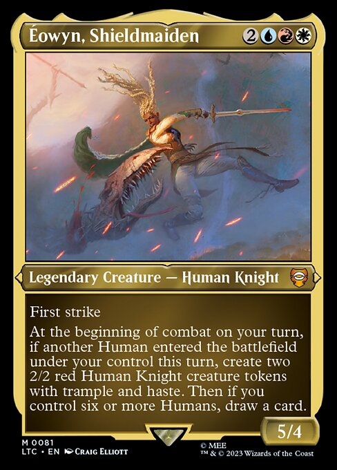 MTG Éowyn, Shieldmaiden LTC 081 Regular Etched