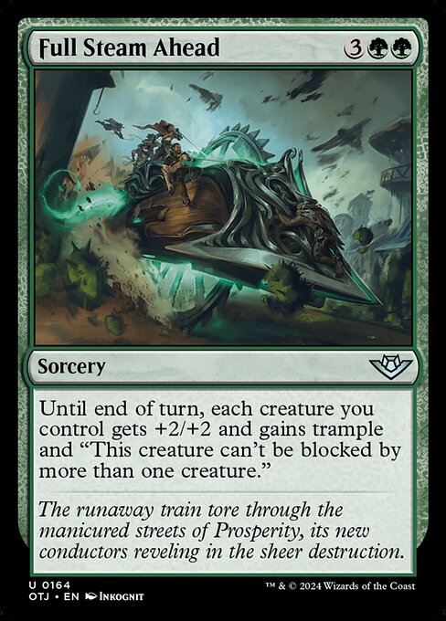 MTG Full Steam Ahead OTJ 164 Regular Foil