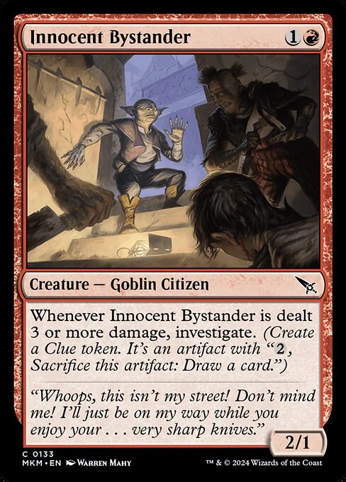 MTG Innocent Bystander MKM 133 Regular Foil