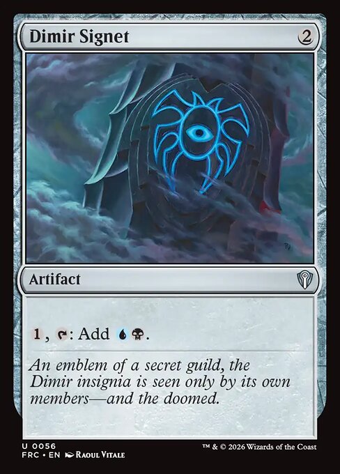 MTG Dimir Signet FRC 056 Standard Nonfoil front