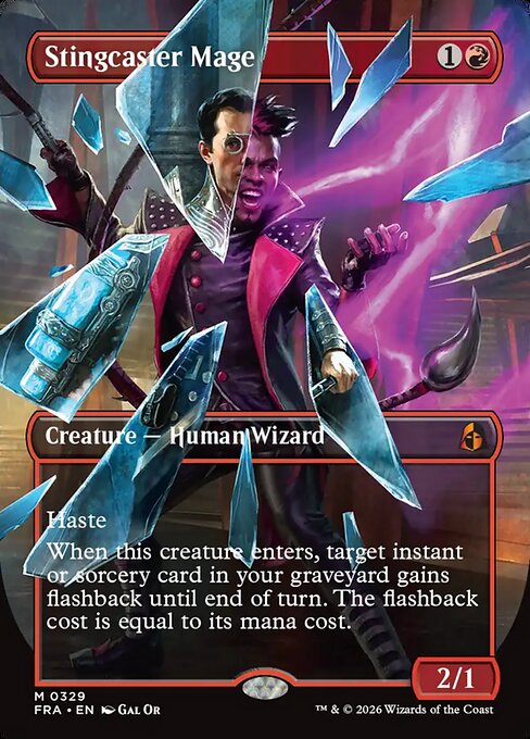 MTG Stingcaster Mage FRA 329 Shattered Mirror Nonfoil front