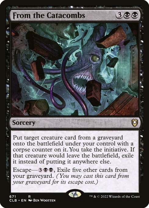 MTG From the Catacombs CLB 671 Commander Deck Nonfoil