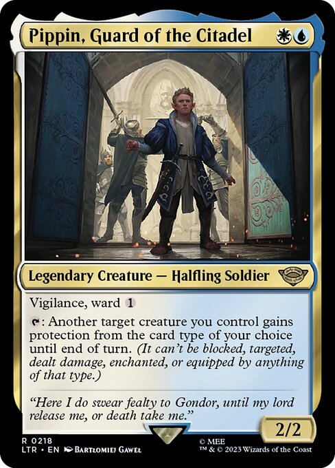 MTG Pippin, Guard of the Citadel LTR 218 Regular Nonfoil