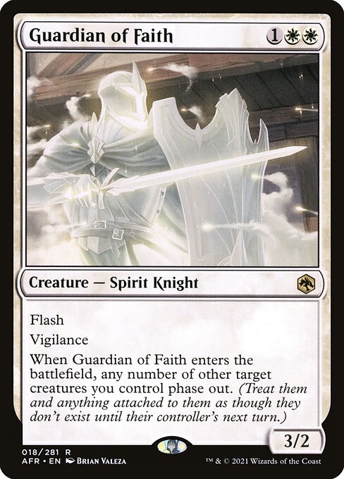 MTG Guardian of Faith AFR 018 Regular Foil