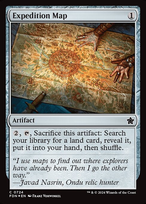 MTG Expedition Map FDN 724 Starter Collection Foil