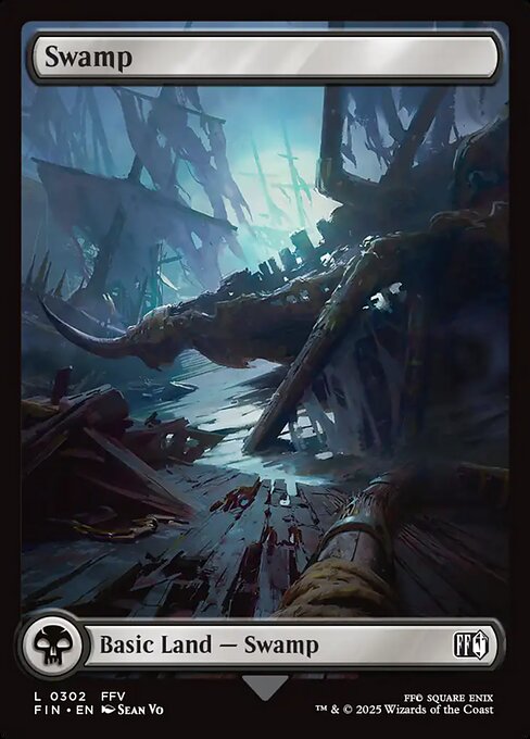 MTG Swamp FIN 302 Regular Foil