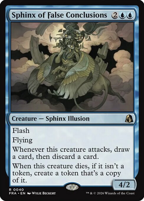 MTG Sphinx of False Conclusions FRA 040 Standard Foil front