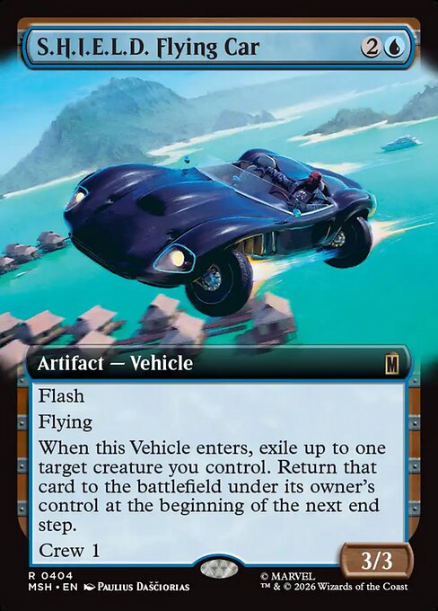 MTG S.H.I.E.L.D. Flying Car MSH 404 Extended Art Nonfoil