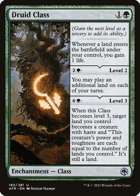 MTG Druid Class AFR 180 Regular Foil