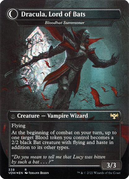 MTG Voldaren Bloodcaster // Bloodbat Summoner VOW 338 Dracula Series Nonfoil reverse