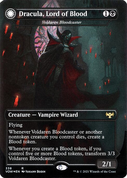 MTG Voldaren Bloodcaster // Bloodbat Summoner VOW 338 Dracula Series Nonfoil front