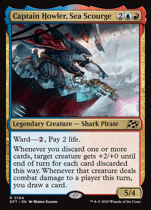 MTG Captain Howler, Sea Scourge DFT 194 Regular Foil