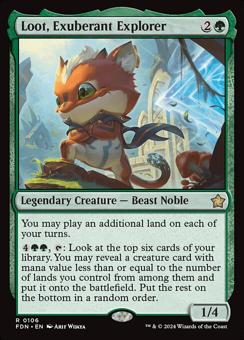 MTG Loot, Exuberant Explorer FDN 106 Regular Foil