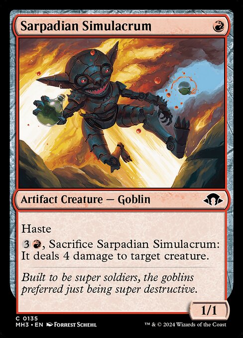 MTG Sarpadian Simulacrum MH3 135 Regular Nonfoil
