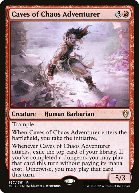 MTG Caves of Chaos Adventurer CLB 167 Regular Nonfoil