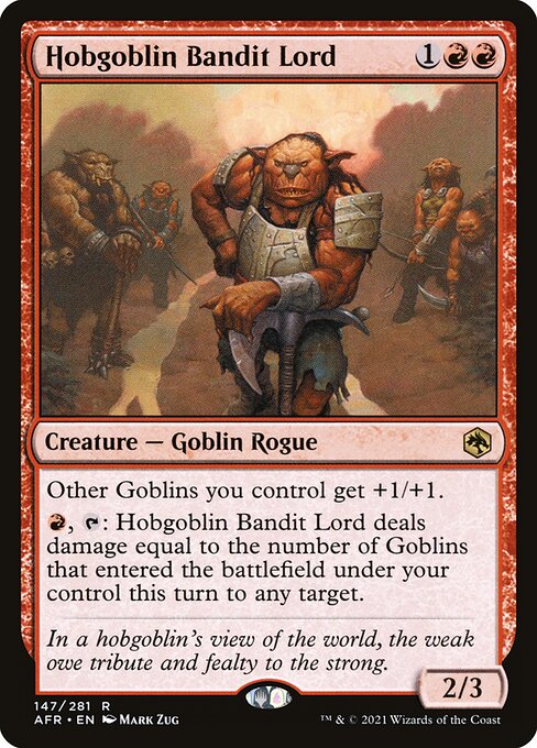 MTG Hobgoblin Bandit Lord AFR 147 Regular Nonfoil