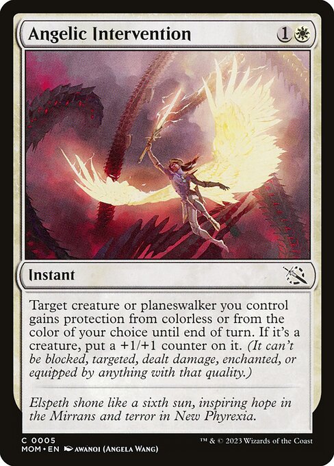 MTG Angelic Intervention MOM 005 Regular Foil