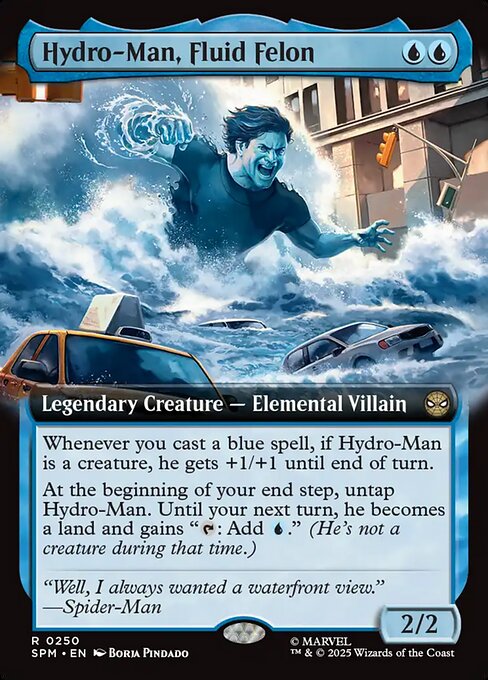 MTG Hydro-Man, Fluid Felon SPM 250 Extended Art Foil