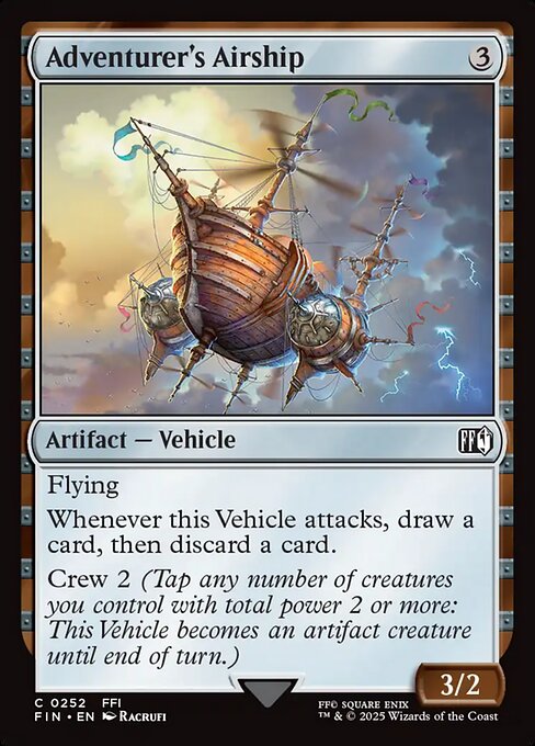 MTG Adventurer's Airship FIN 252 Regular Foil