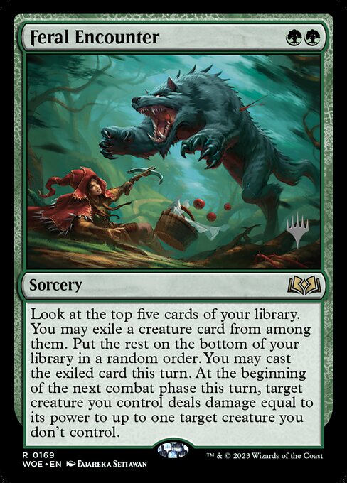 MTG Feral Encounter PWOE 169p Promo Pack Foil