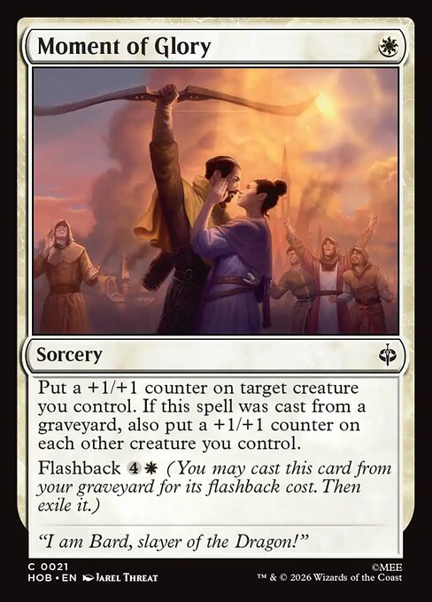 MTG Moment of Glory HOB 021 Regular Nonfoil