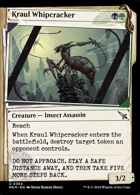 MTG Kraul Whipcracker MKM 364 Showcase Dossier Foil