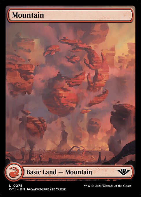 MTG Mountain OTJ 275 Full-Art Western Landscape Land Foil