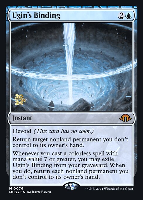 MTG Ugin's Binding PMH3 076s Prerelease Foil