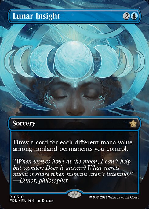 MTG Lunar Insight FDN 310 Borderless Foil