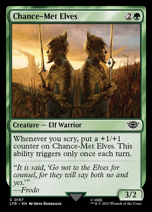MTG Chance-Met Elves LTR 157 Regular Foil