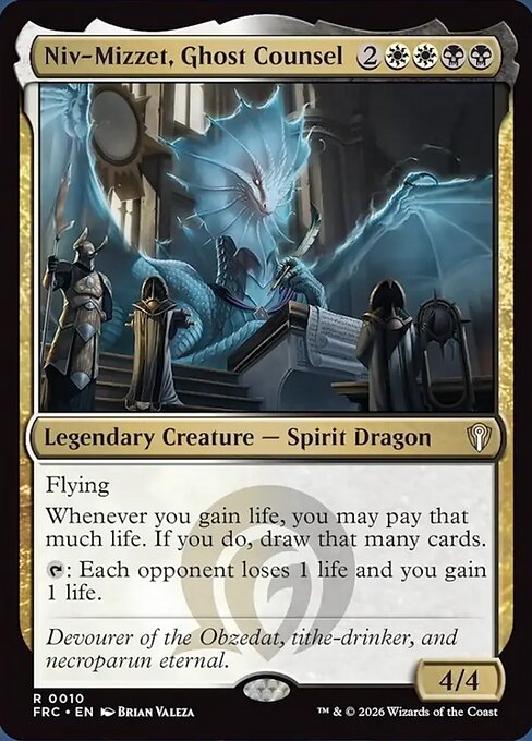 MTG Niv-Mizzet, Ghost Counsel FRC 010 Standard Nonfoil front