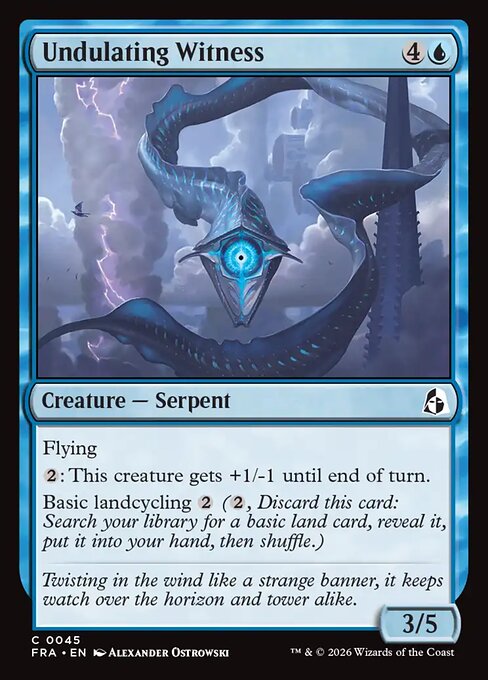 MTG Undulating Witness FRA 045 Standard Nonfoil front