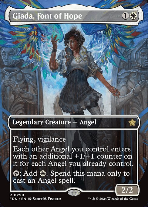 MTG Giada, Font of Hope FDN 298 Borderless Foil