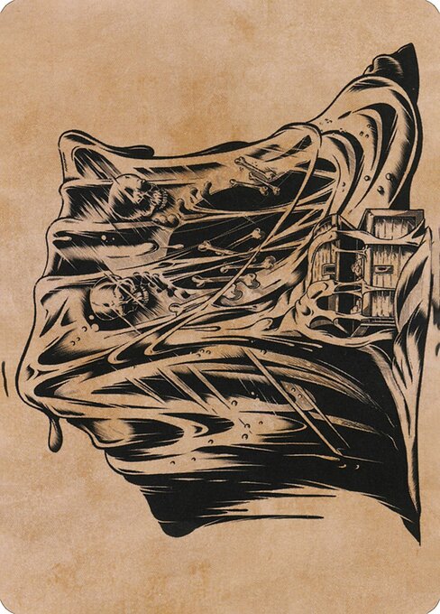 MTG Gelatinous Cube AAFR 071 Art Card