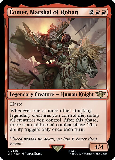 MTG Éomer, Marshal of Rohan LTR 120 Regular Nonfoil