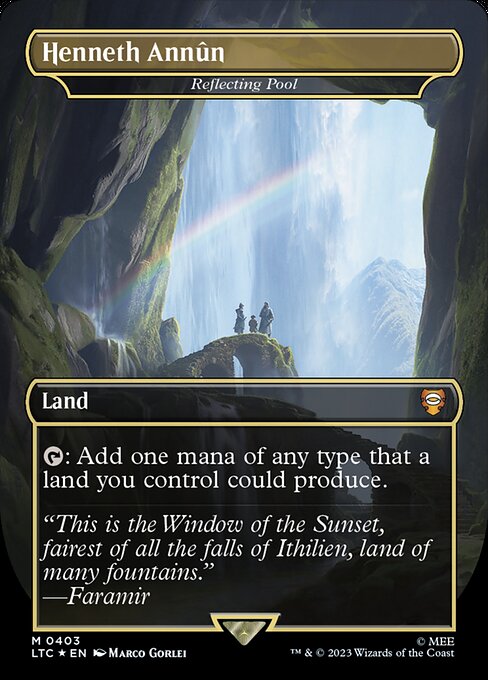MTG Reflecting Pool LTC 403 Showcase Ring Surge Foil