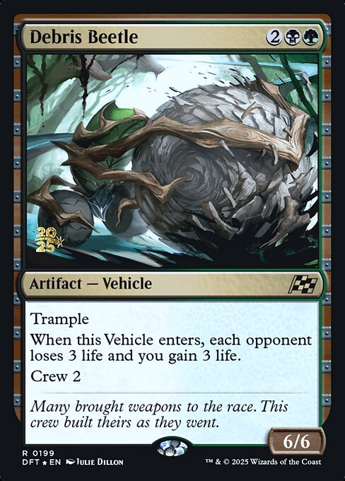 MTG Debris Beetle PDFT 199s Prerelease Foil