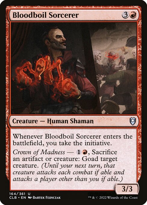 MTG Bloodboil Sorcerer CLB 164 Regular Nonfoil