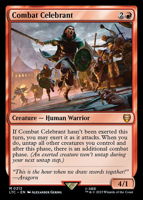 MTG Combat Celebrant LTC 212 Alternate Art Nonfoil