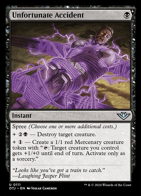 MTG Unfortunate Accident OTJ 111 Regular Foil