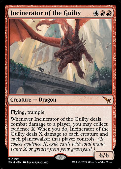 MTG Incinerator of the Guilty MKM 132 Regular Foil